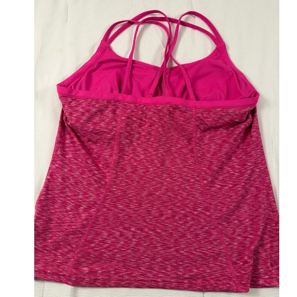 The North Face Pink Space Dye Strappy Back Active Tank Top Womens XL - Picture 4 of 6